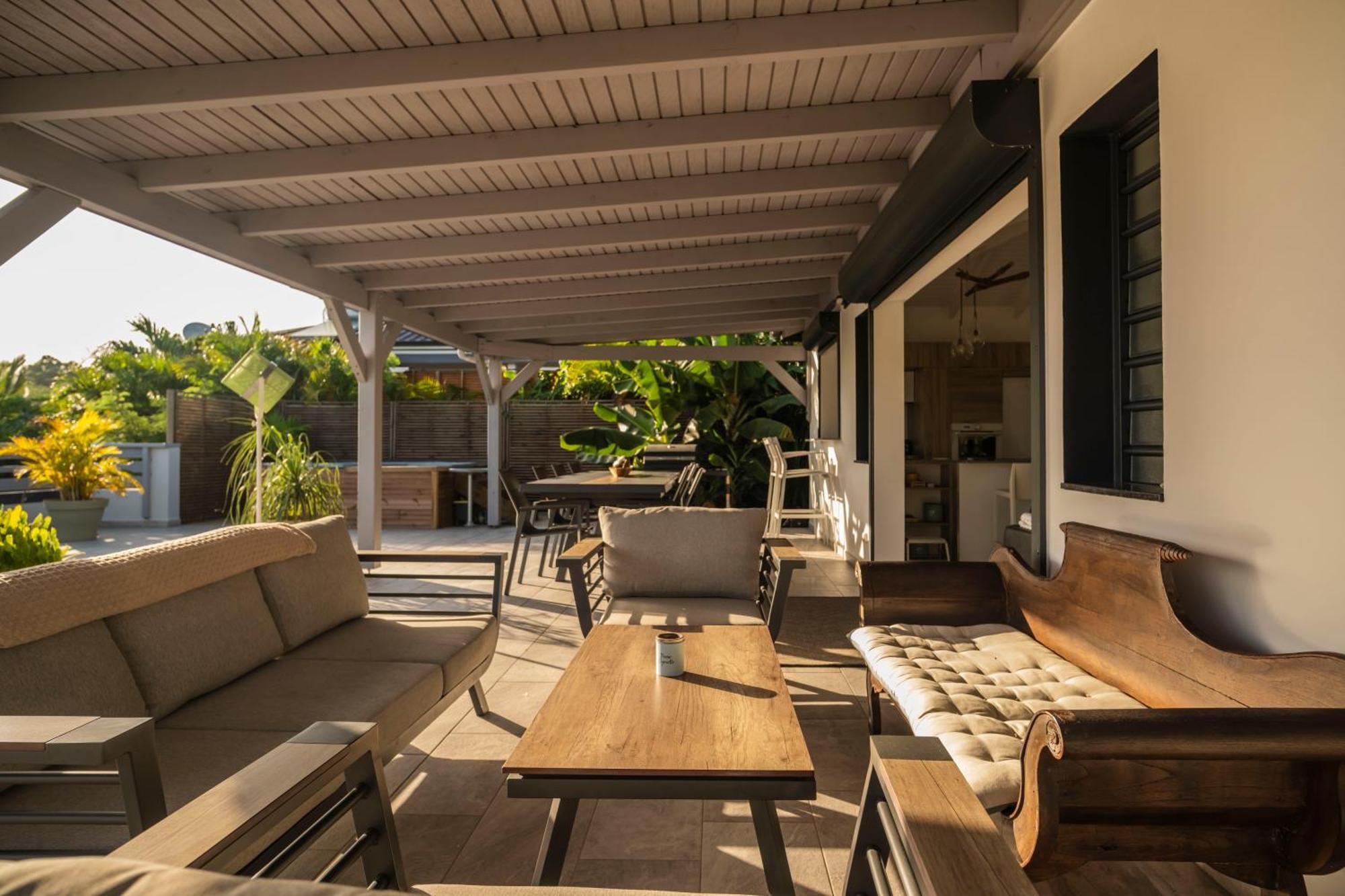 Villa Les Terrasses De Fonds Thezan 圣安尼 外观 照片