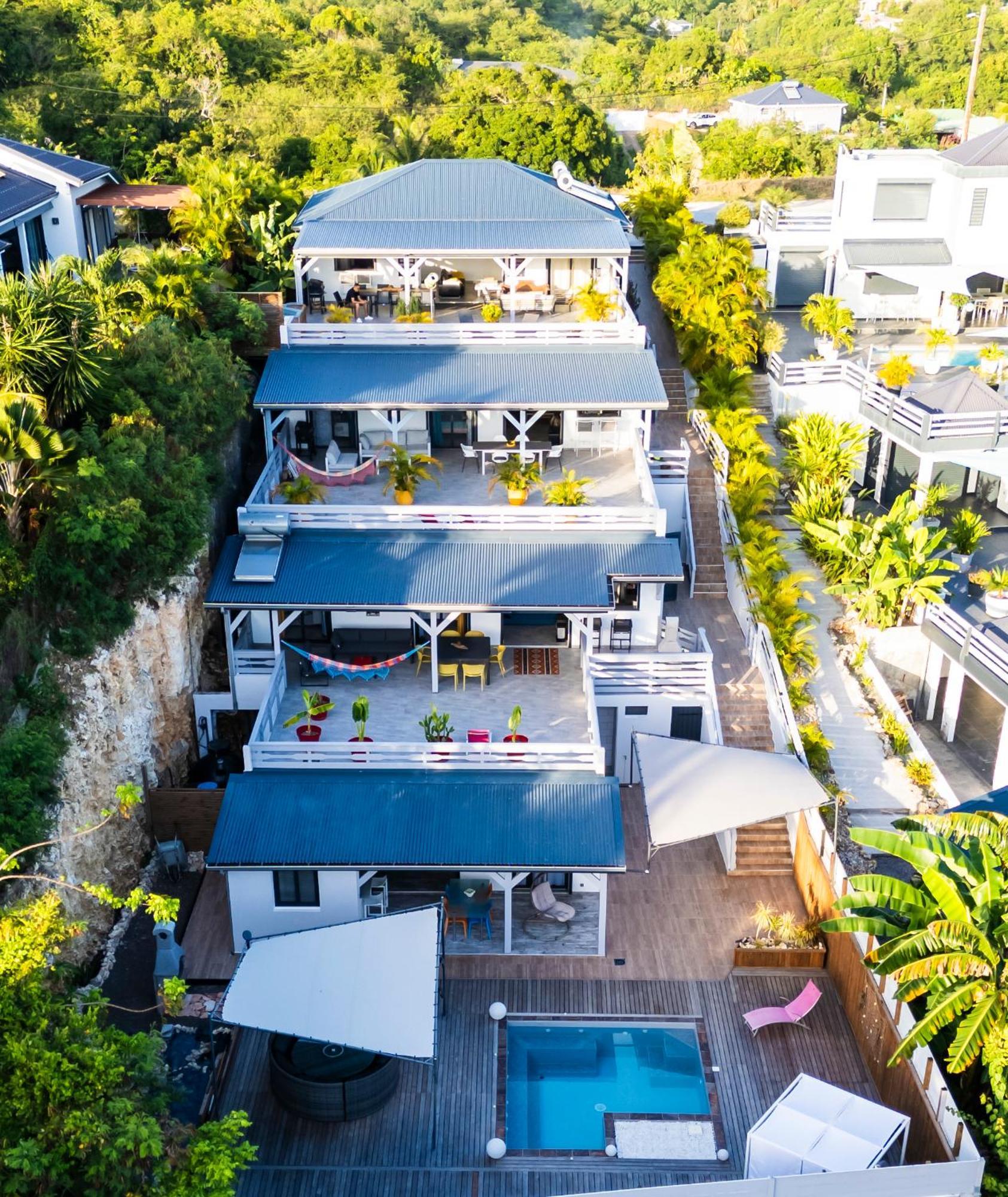 Villa Les Terrasses De Fonds Thezan 圣安尼 外观 照片
