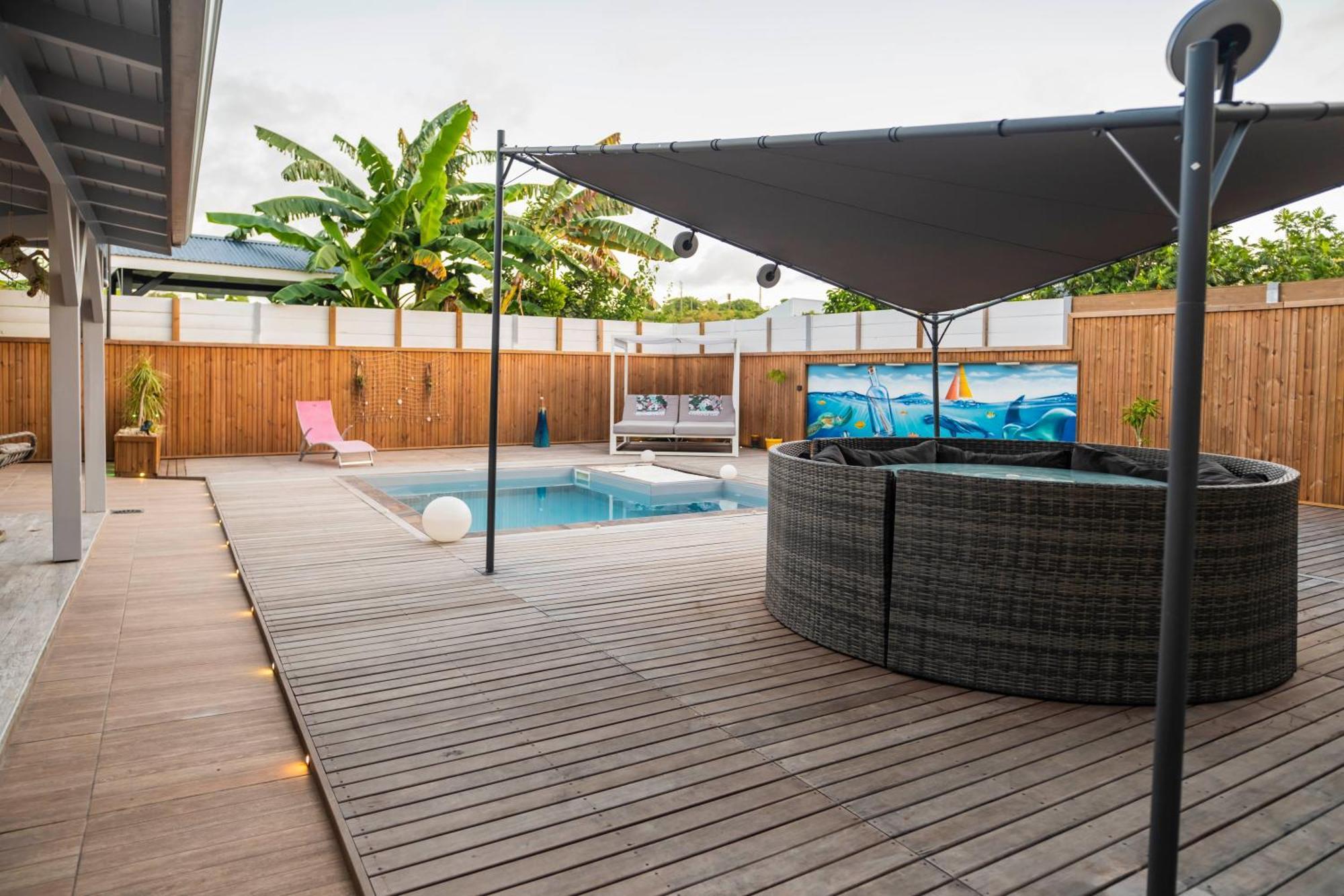 Villa Les Terrasses De Fonds Thezan 圣安尼 外观 照片