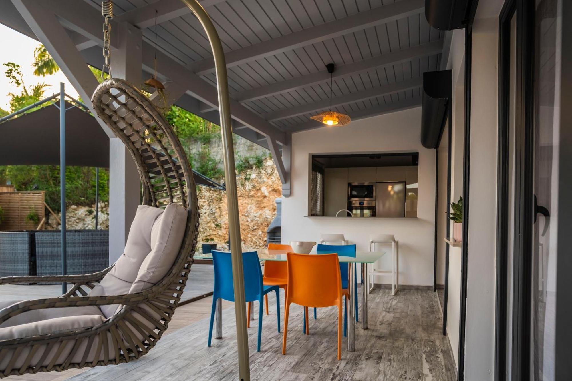 Villa Les Terrasses De Fonds Thezan 圣安尼 外观 照片