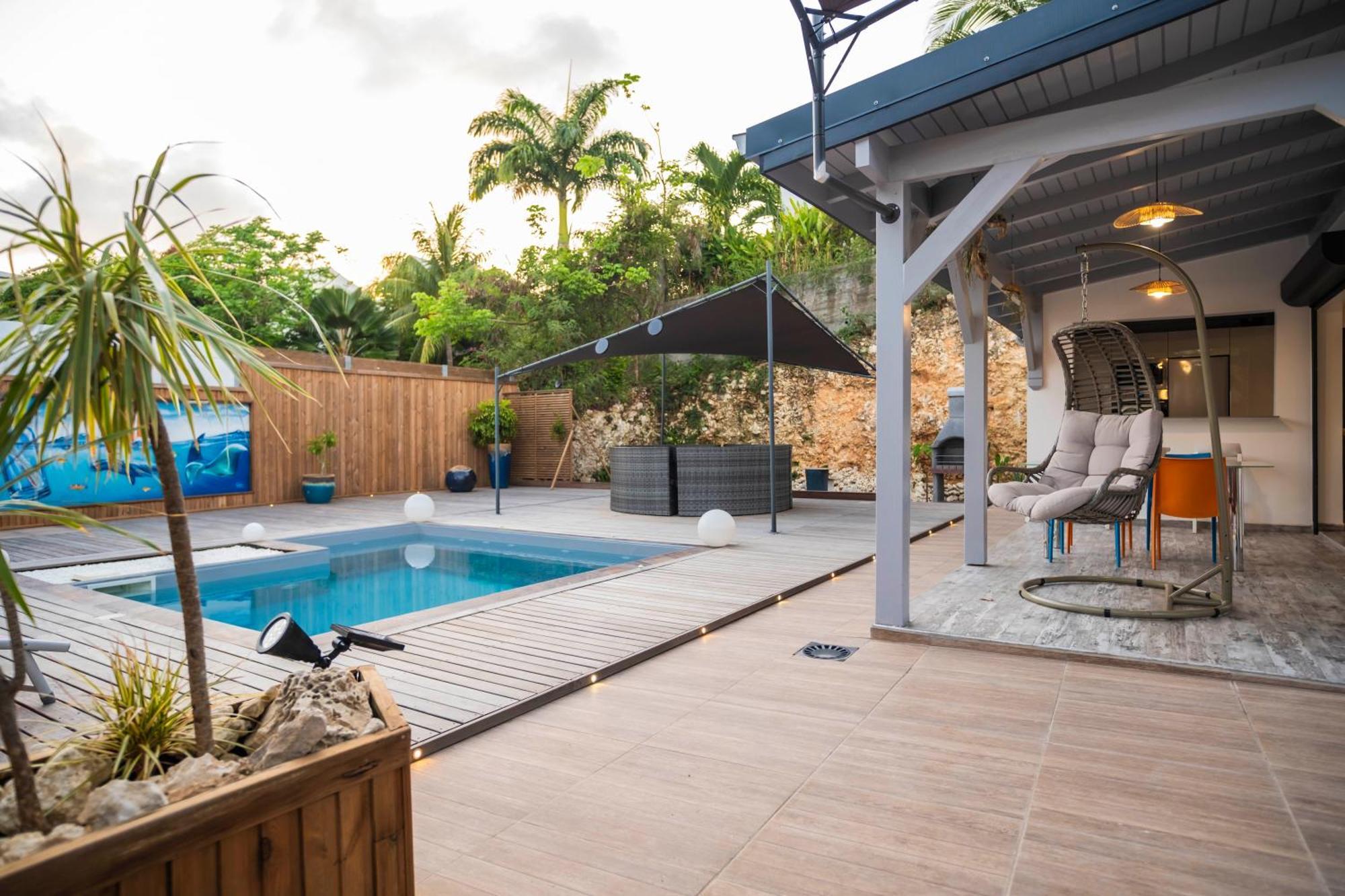 Villa Les Terrasses De Fonds Thezan 圣安尼 外观 照片