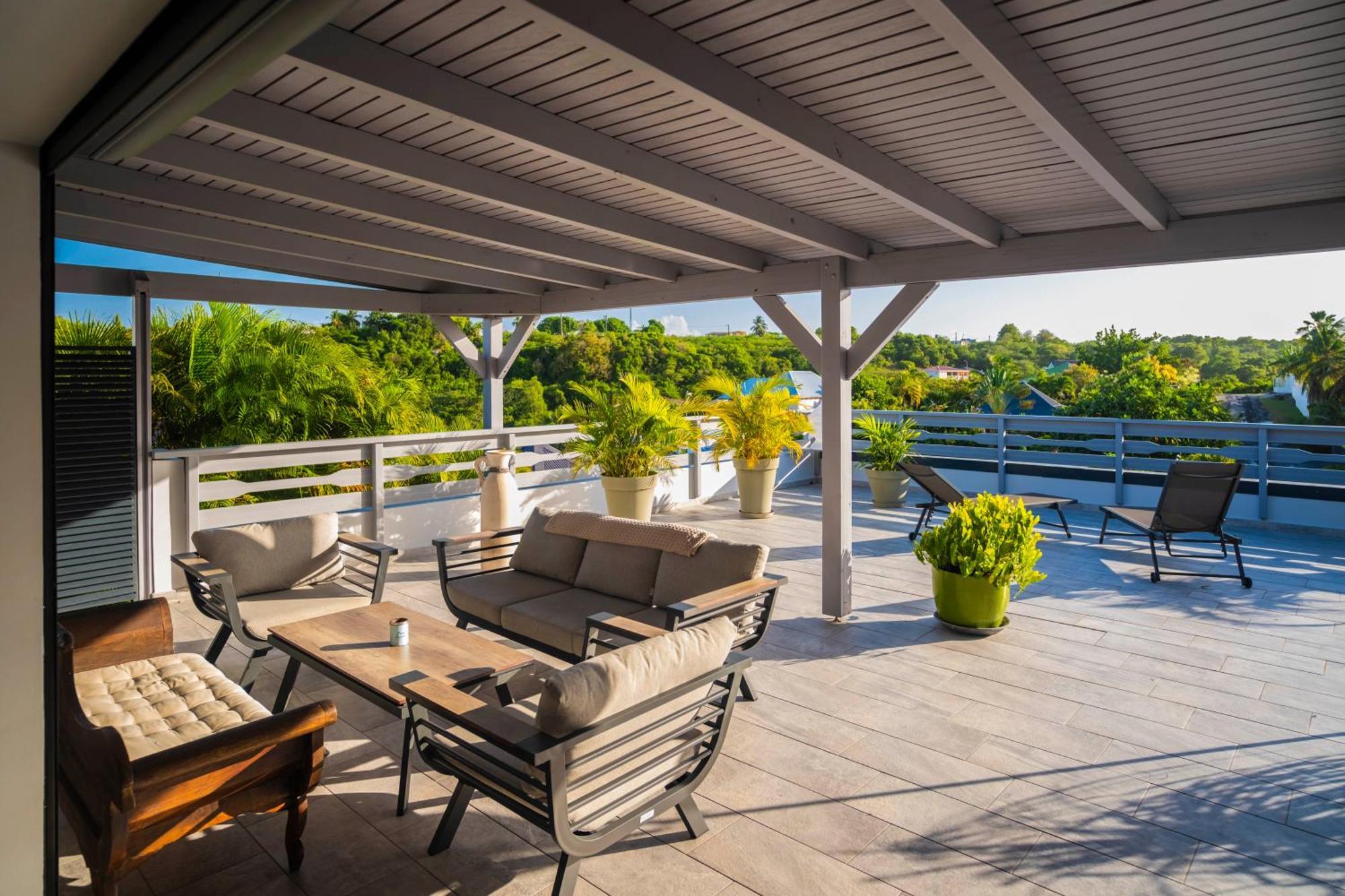 Villa Les Terrasses De Fonds Thezan 圣安尼 外观 照片