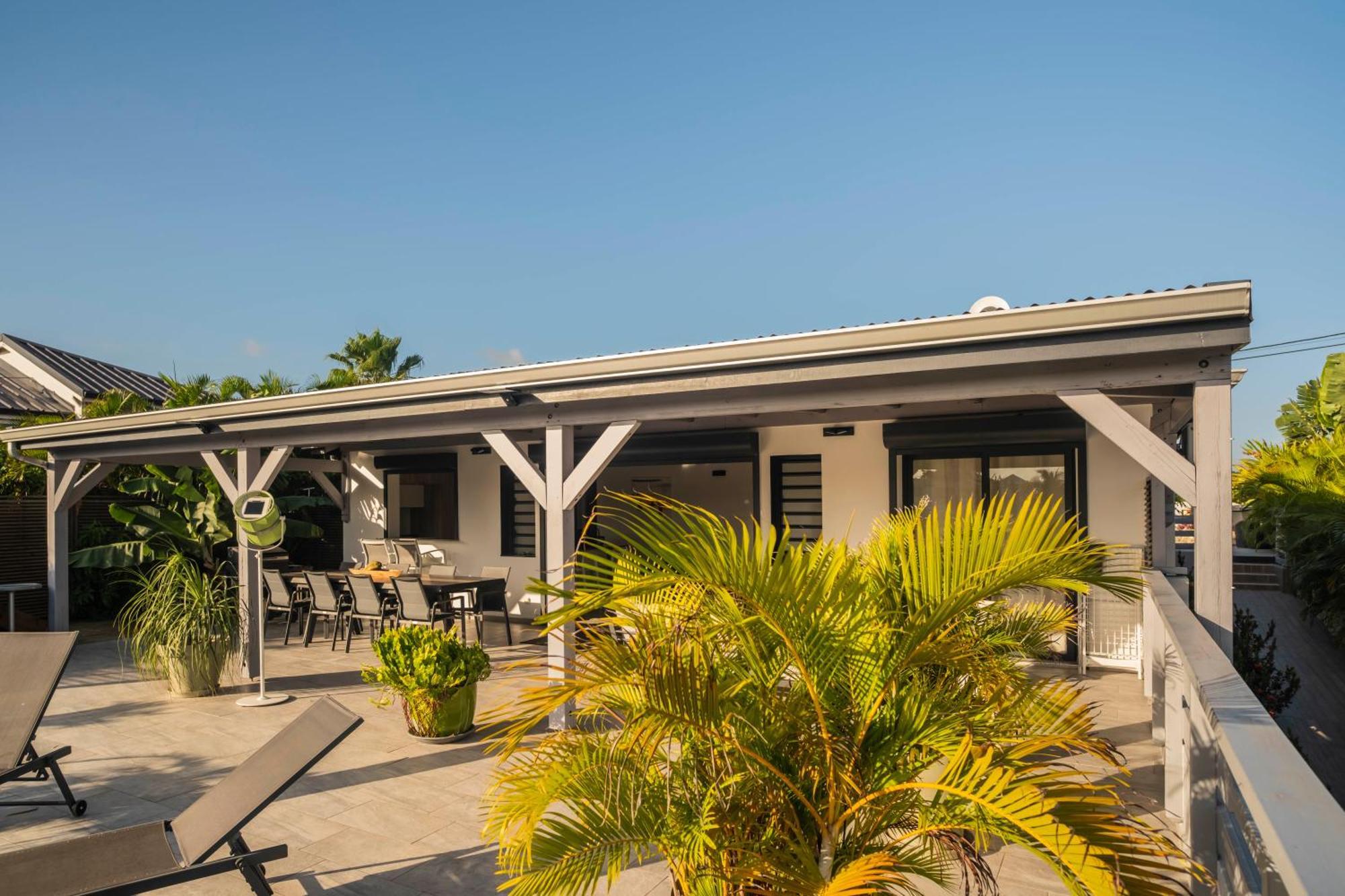 Villa Les Terrasses De Fonds Thezan 圣安尼 外观 照片